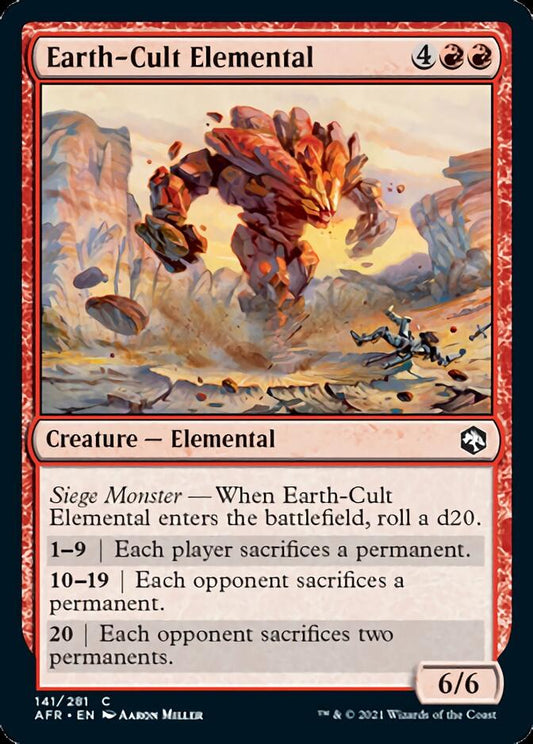 Earth-Cult Elemental [Dungeons & Dragons: Adventures in the Forgotten Realms] [Foil]