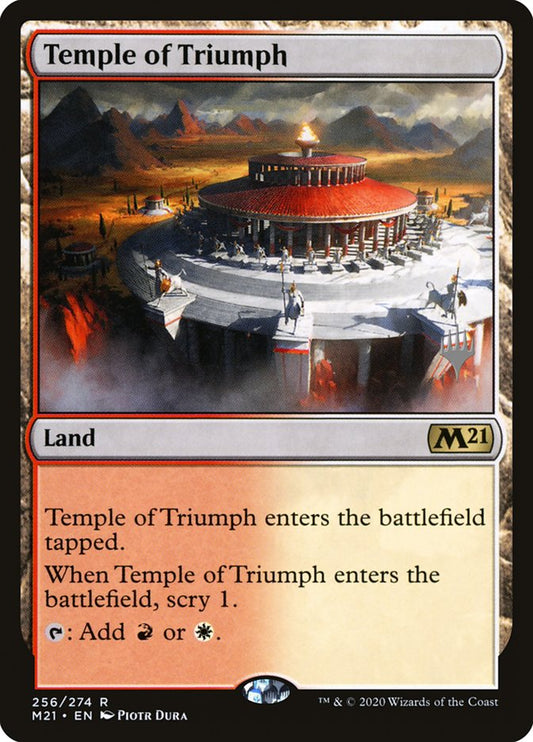 Temple of Triumph (Promo Pack) [Core Set 2021 Promos] [Foil]