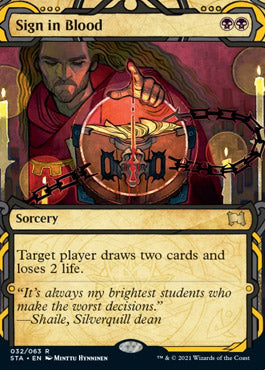 Sign in Blood [Strixhaven: School of Mages Mystical Archive] [Foil]
