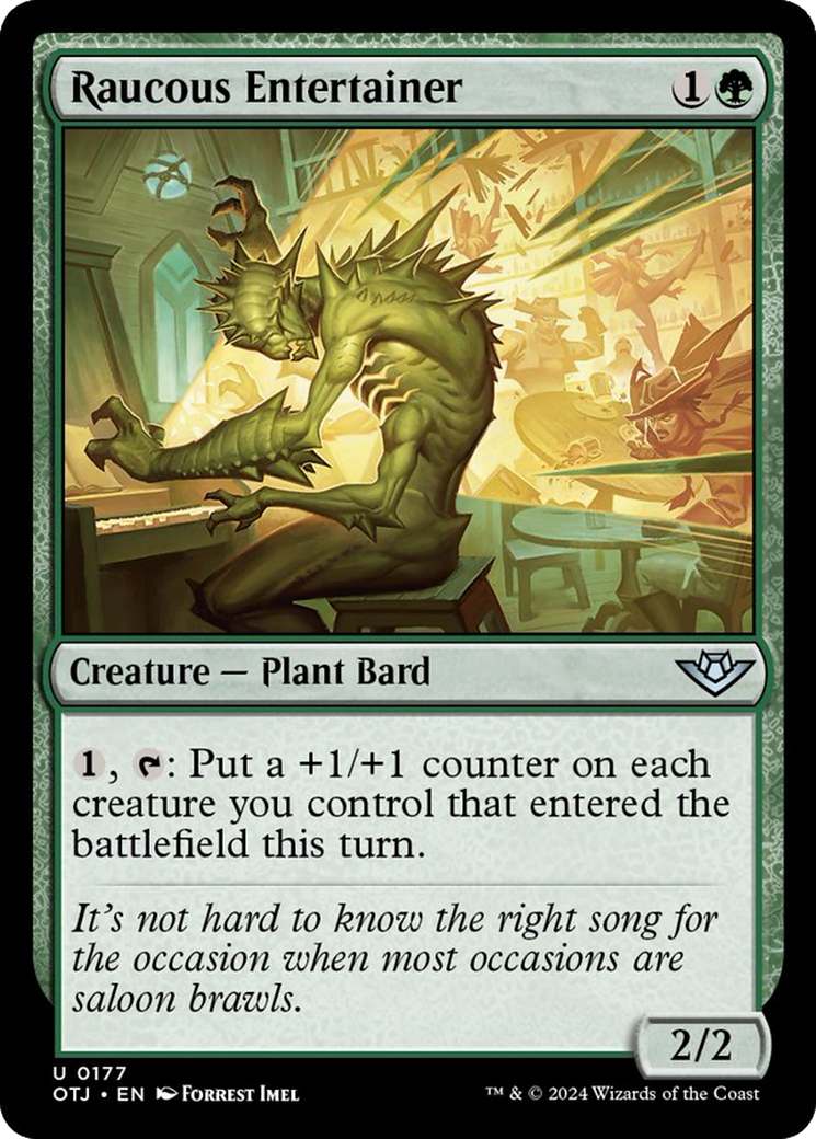 Raucous Entertainer [Outlaws of Thunder Junction] [Foil]
