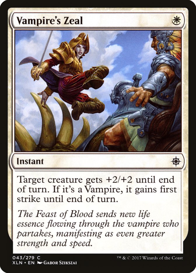 Vampire's Zeal [Ixalan] [Foil]