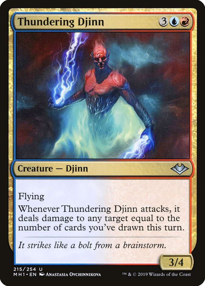 Thundering Djinn [Modern Horizons] [Foil]