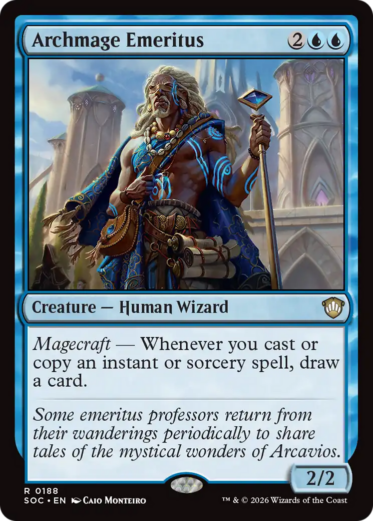Archmage Emeritus [Secrets of Strixhaven Commander] [Foil]