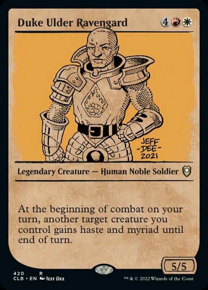 Duke Ulder Ravengard (Showcase) [Commander Legends: Battle for Baldur's Gate] [Foil]