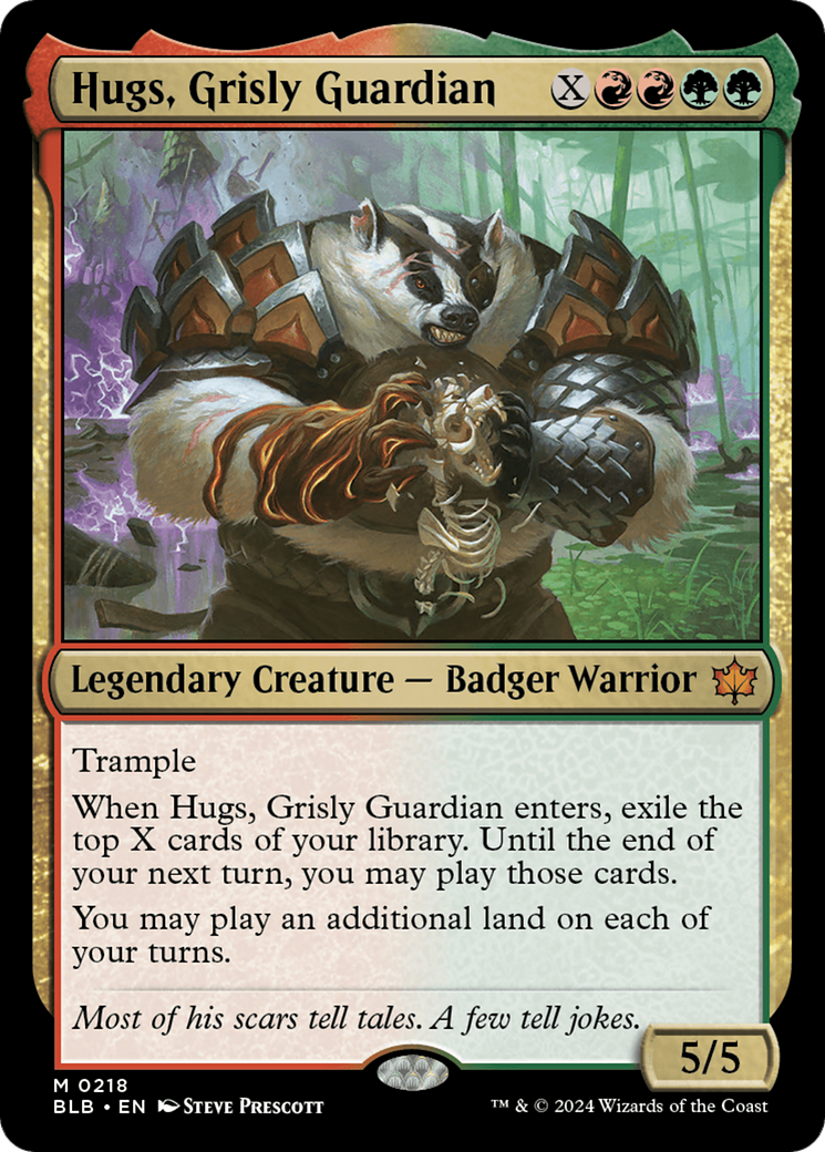 Hugs, Grisly Guardian [Bloomburrow] [Foil]