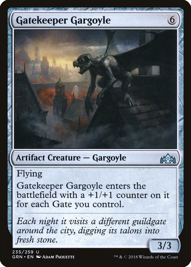 Gatekeeper Gargoyle [Guilds of Ravnica] [Foil]
