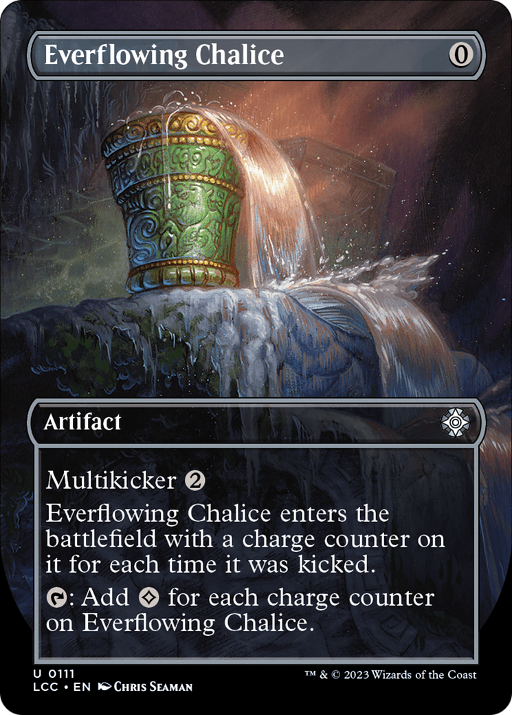 Everflowing Chalice (Borderless) [The Lost Caverns of Ixalan Commander] [Foil]
