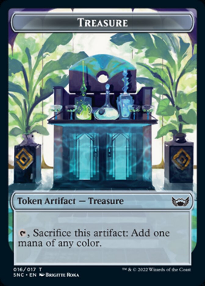Treasure (016) // Citizen Double-Sided Token [Streets of New Capenna Tokens] [Foil]