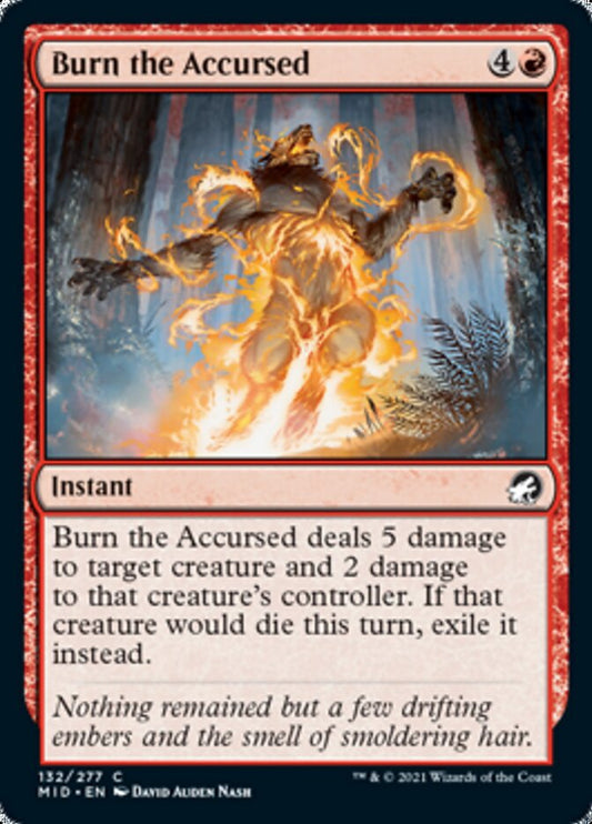 Burn the Accursed [Innistrad: Midnight Hunt] [Foil]