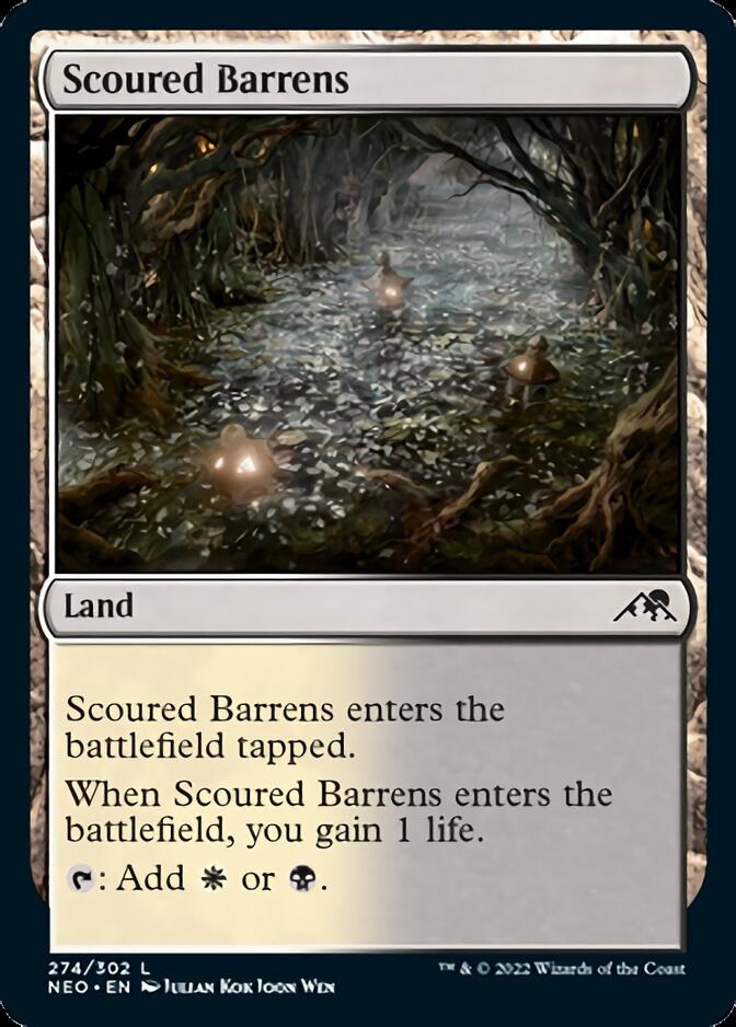 Scoured Barrens [Kamigawa: Neon Dynasty] [Foil]