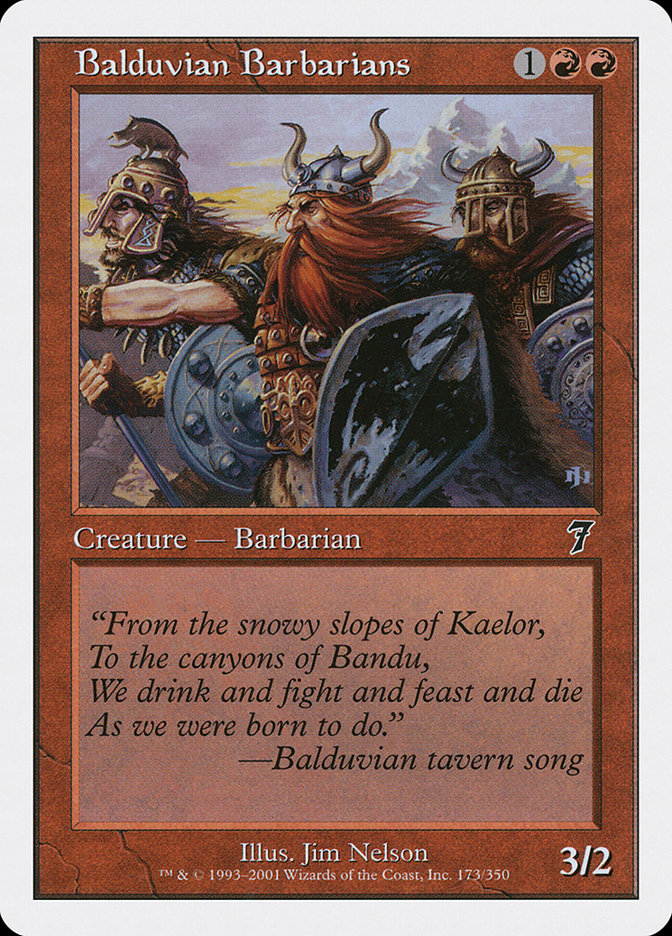 Balduvian Barbarians [Seventh Edition] [Foil]
