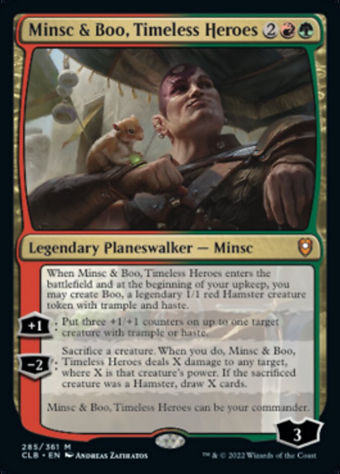 Minsc & Boo, Timeless Heroes [Commander Legends: Battle for Baldur's Gate] [Foil]
