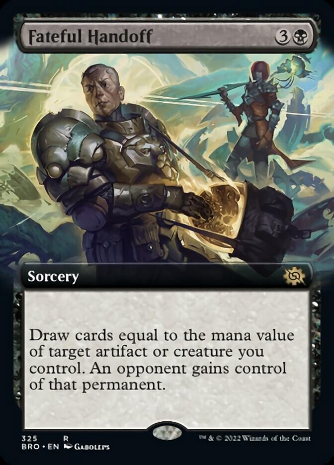 Fateful Handoff (Extended Art) [The Brothers' War] [Foil]