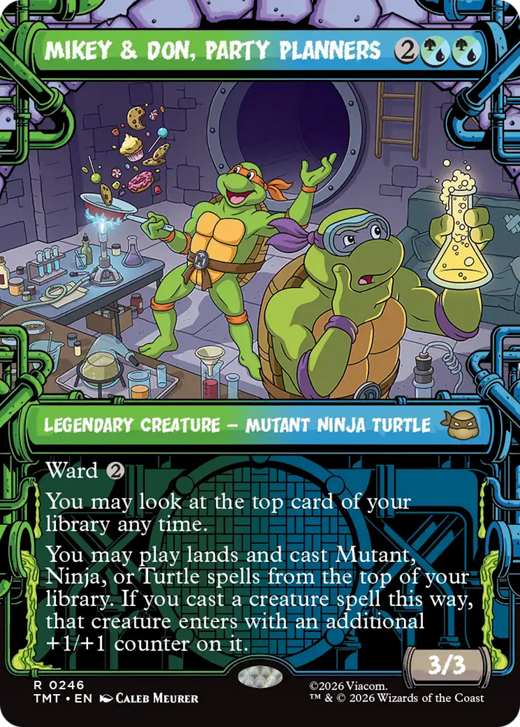 Mikey & Don, Party Planners (Showcase) [Teenage Mutant Ninja Turtles] [Foil]