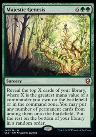 Majestic Genesis [Commander Legends: Battle for Baldur's Gate] [Foil]