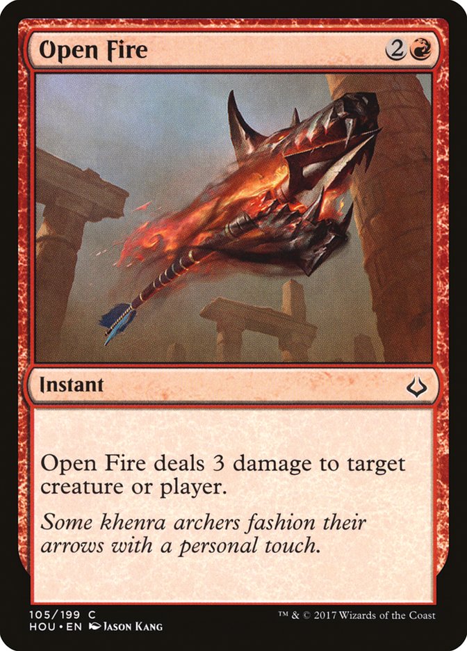 Open Fire [Hour of Devastation] [Foil]