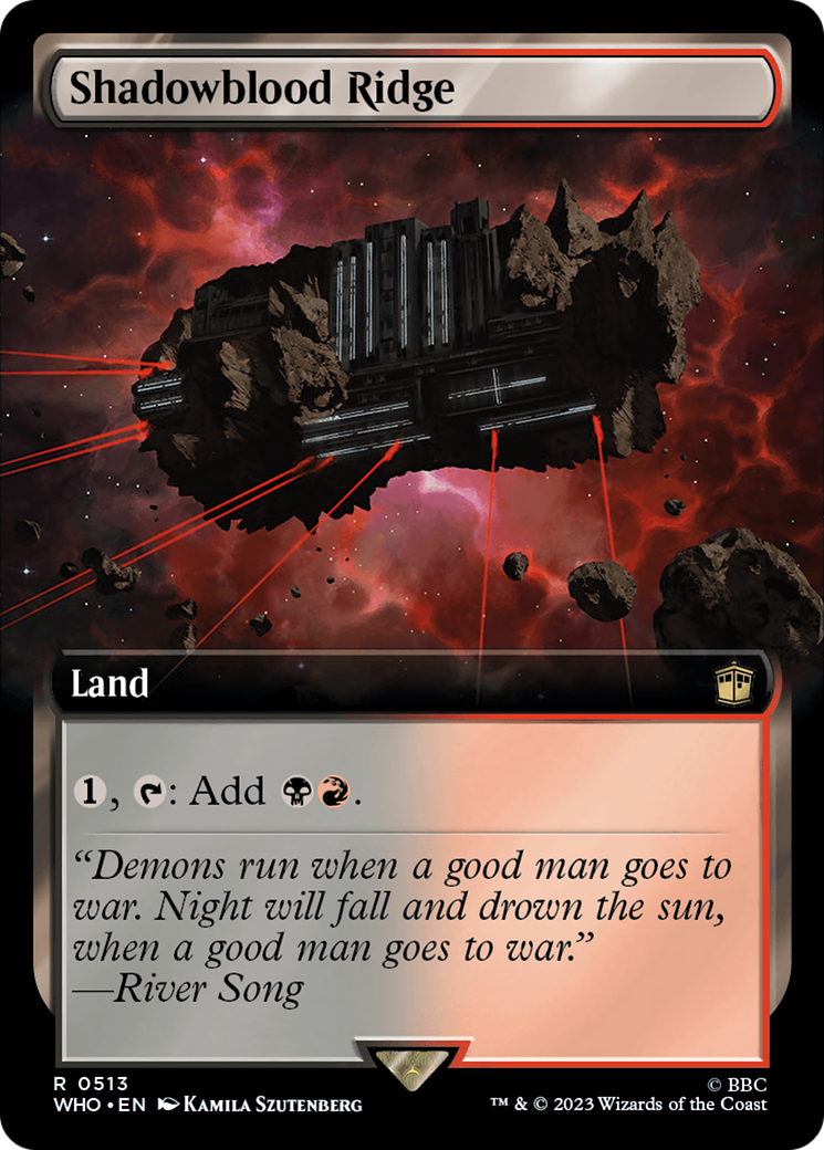 Shadowblood Ridge (Extended Art) [Doctor Who] [Foil]