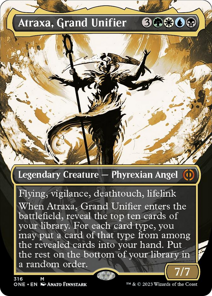 Atraxa, Grand Unifier (Borderless Ichor) [Phyrexia: All Will Be One] [Foil]