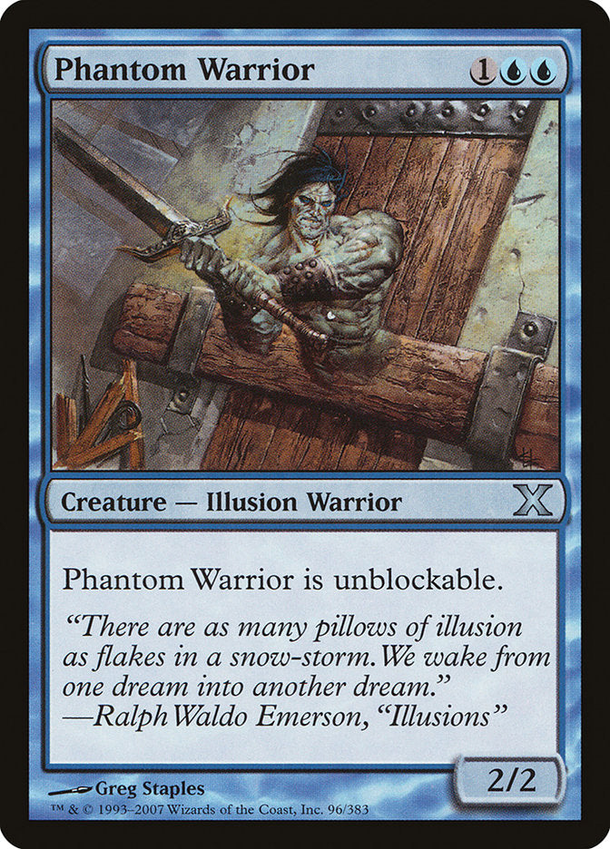 Phantom Warrior [Tenth Edition] [Foil]