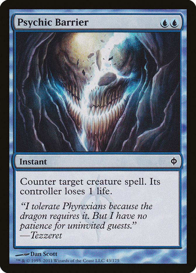 Psychic Barrier [New Phyrexia] [Foil]