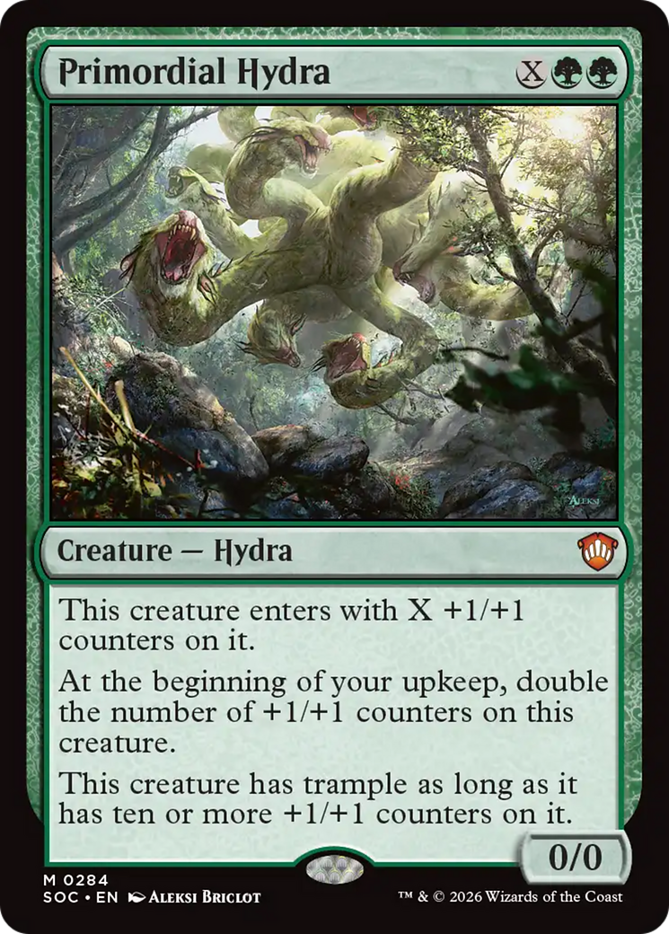 Primordial Hydra [Secrets of Strixhaven Commander] [Foil]