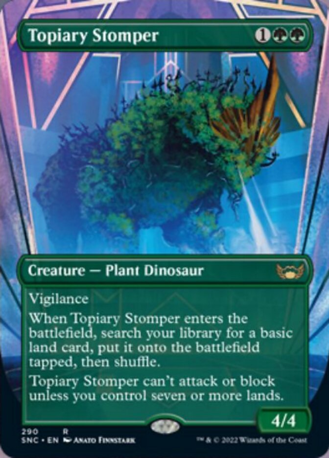 Topiary Stomper (Borderless Alternate Art) [Streets of New Capenna] [Foil]