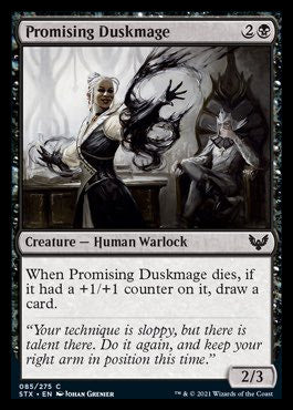 Promising Duskmage [Strixhaven: School of Mages] [Foil]