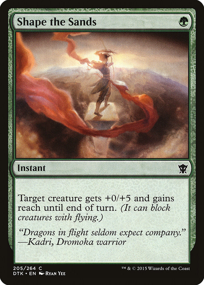 Shape the Sands [Dragons of Tarkir] [Foil]
