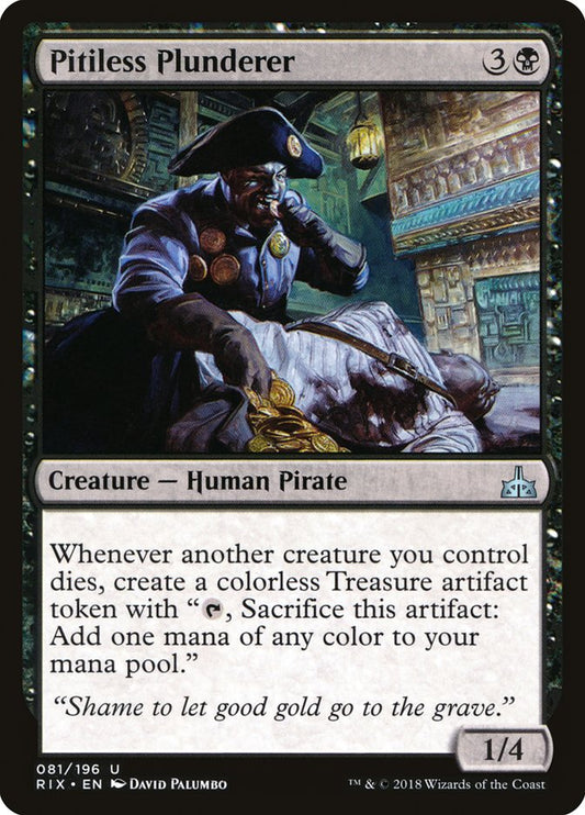 Pitiless Plunderer [Rivals of Ixalan] [Foil]