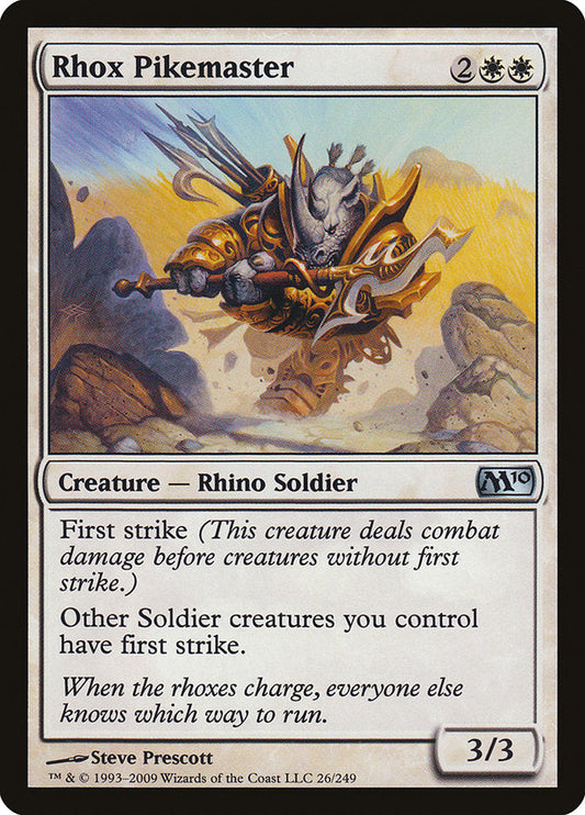 Rhox Pikemaster [Core Set 2010] [Foil]