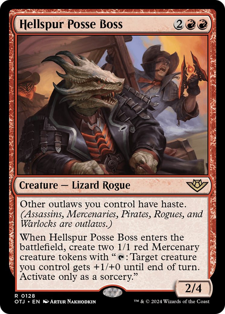 Hellspur Posse Boss [Outlaws of Thunder Junction] [Foil]