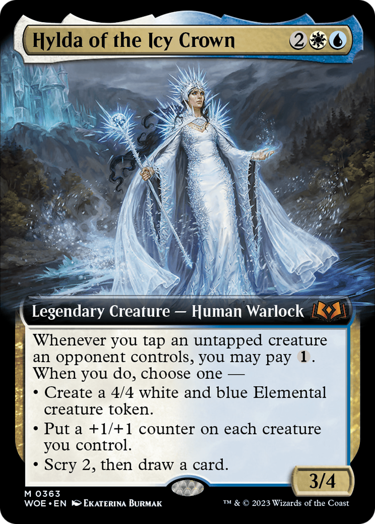 Hylda of the Icy Crown (Extended Art) [Wilds of Eldraine] [Foil]