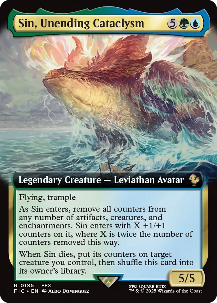 Sin, Unending Cataclysm (Extended Art) [FINAL FANTASY Commander] [Foil]