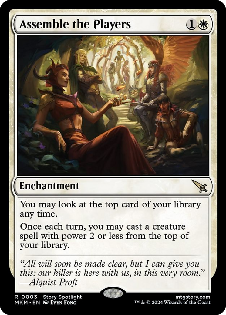 Assemble the Players [Murders at Karlov Manor] [Foil]