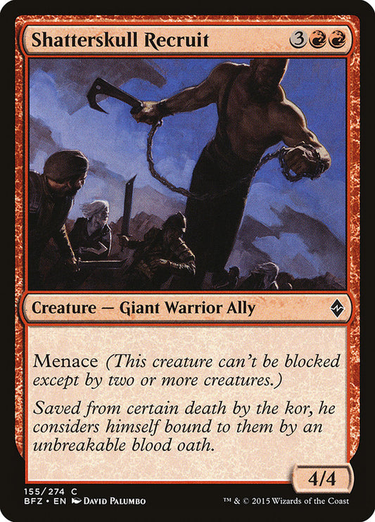 Shatterskull Recruit [Battle for Zendikar] [Foil]