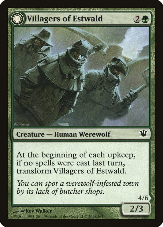 Villagers of Estwald // Howlpack of Estwald [Innistrad] [Foil]