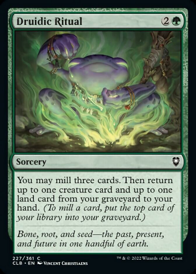 Druidic Ritual [Commander Legends: Battle for Baldur's Gate] [Foil]
