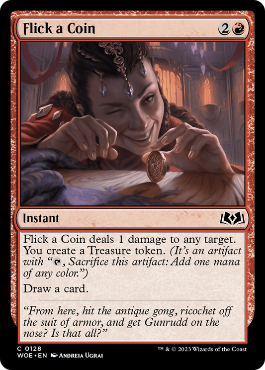 Flick a Coin [Wilds of Eldraine] [Foil]