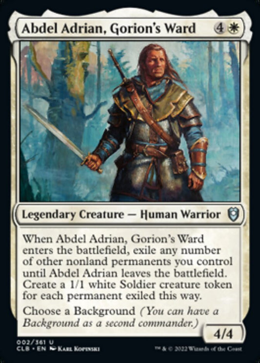 Abdel Adrian, Gorion's Ward [Commander Legends: Battle for Baldur's Gate] [Foil]