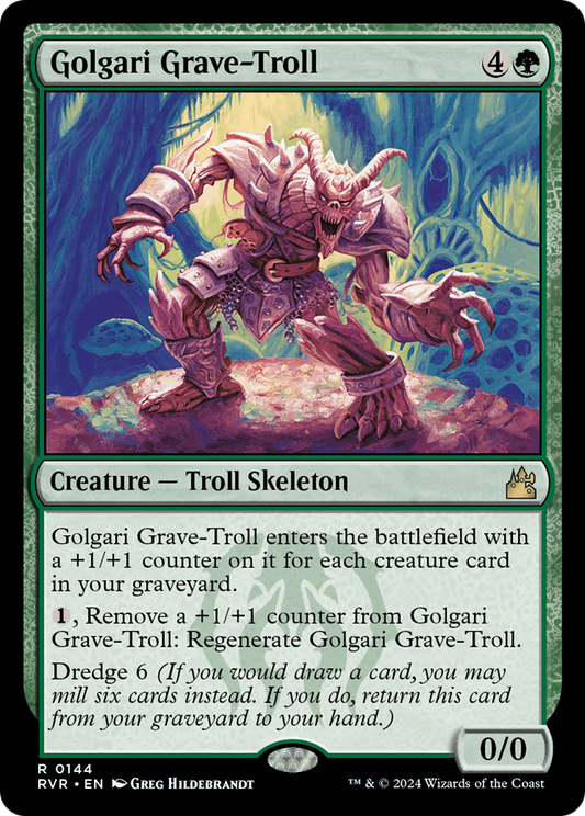 Golgari Grave-Troll [Ravnica Remastered] [Foil]