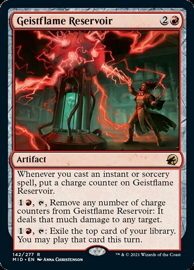 Geistflame Reservoir [Innistrad: Midnight Hunt] [Foil]