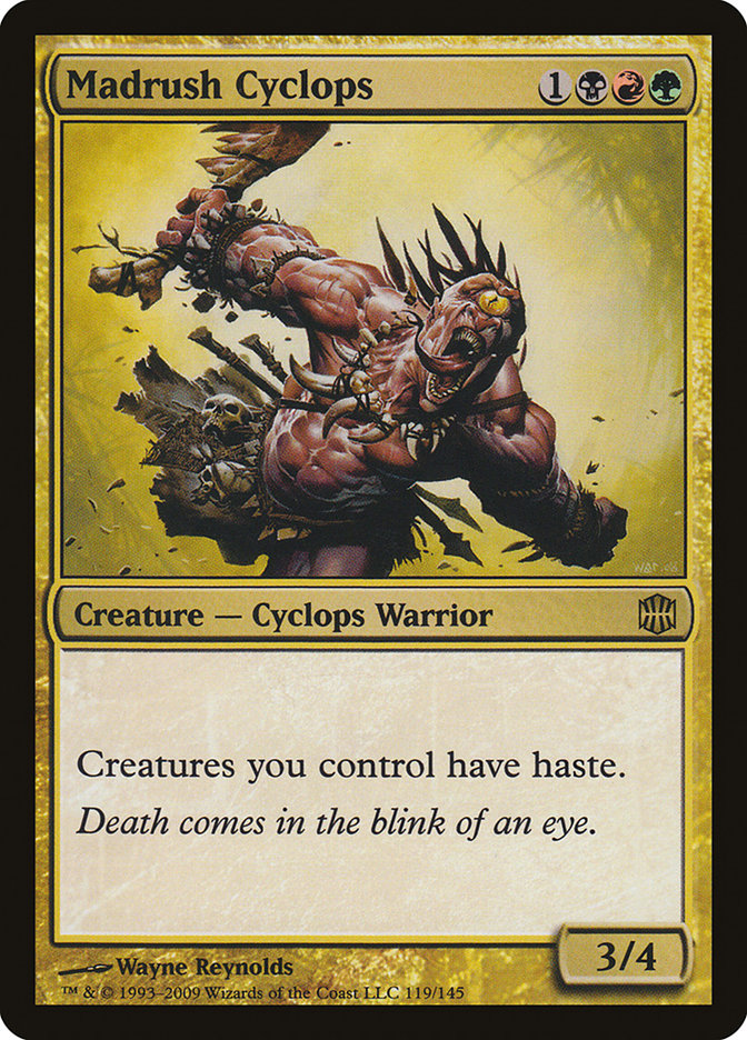 Madrush Cyclops [Alara Reborn] [Foil]