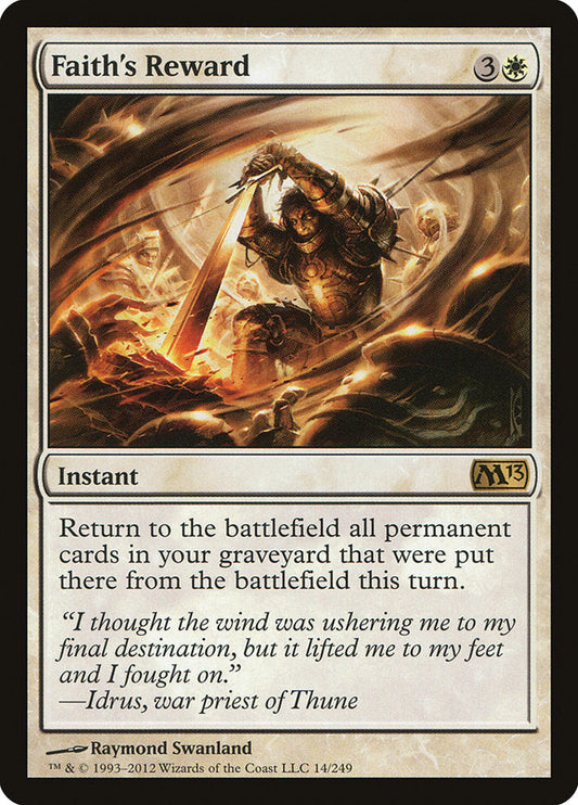 Faith's Reward [Core Set 2013] [Foil]