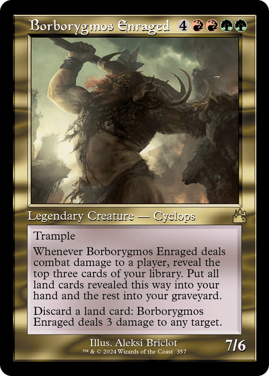 Borborygmos Enraged (Retro Frame) [Ravnica Remastered] [Foil]