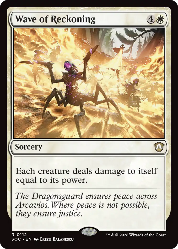Wave of Reckoning [Secrets of Strixhaven Commander] [Foil]