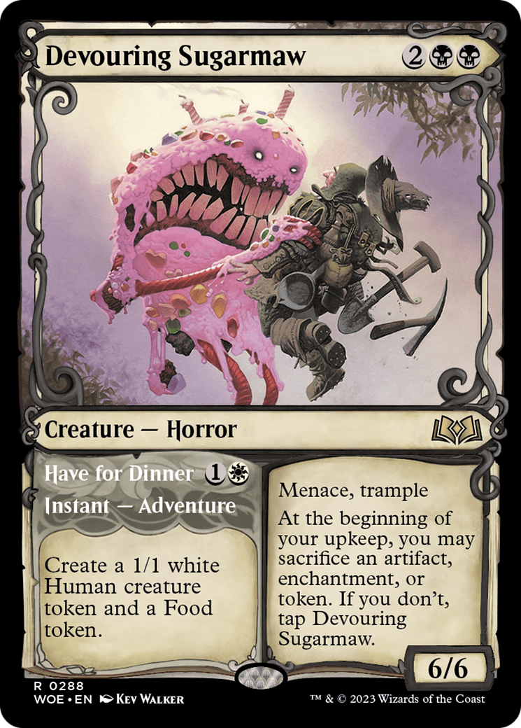 Devouring Sugarmaw // Have For Dinner (Showcase) [Wilds of Eldraine] [Foil]