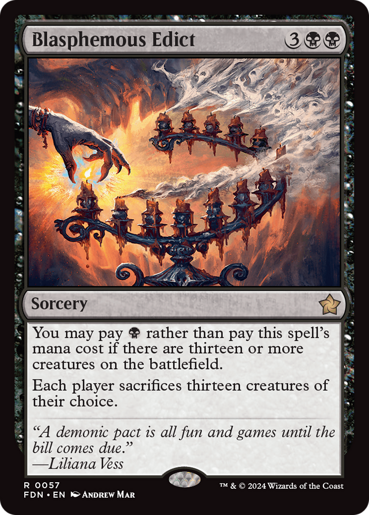 Blasphemous Edict [Foundations] [Foil]