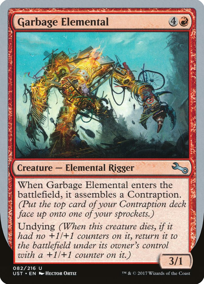 Garbage Elemental (3/1 Creature) [Unstable] [Foil]