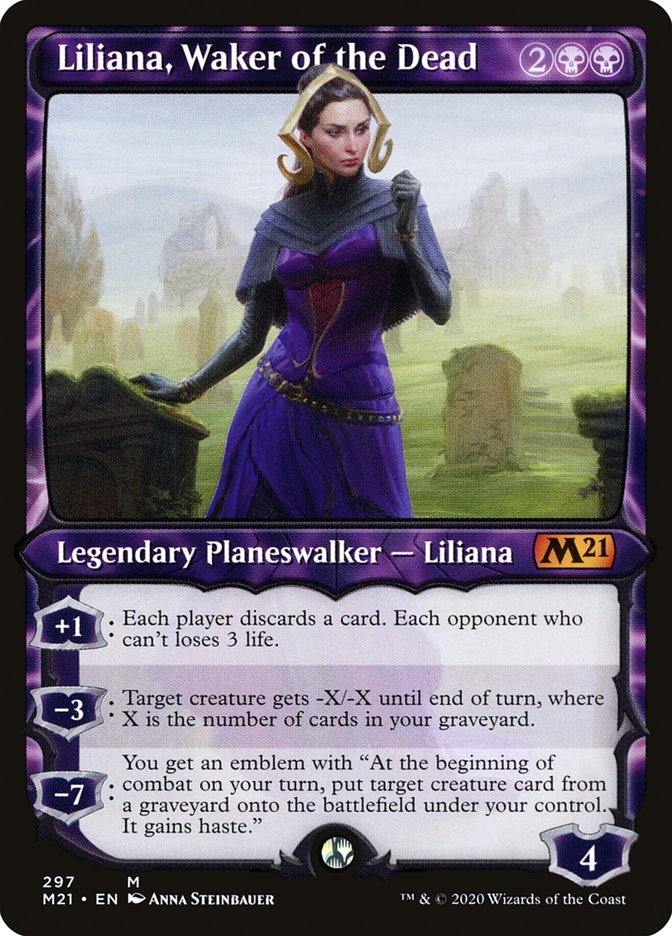 Liliana, Waker of the Dead (Showcase) [Core Set 2021] [Foil]