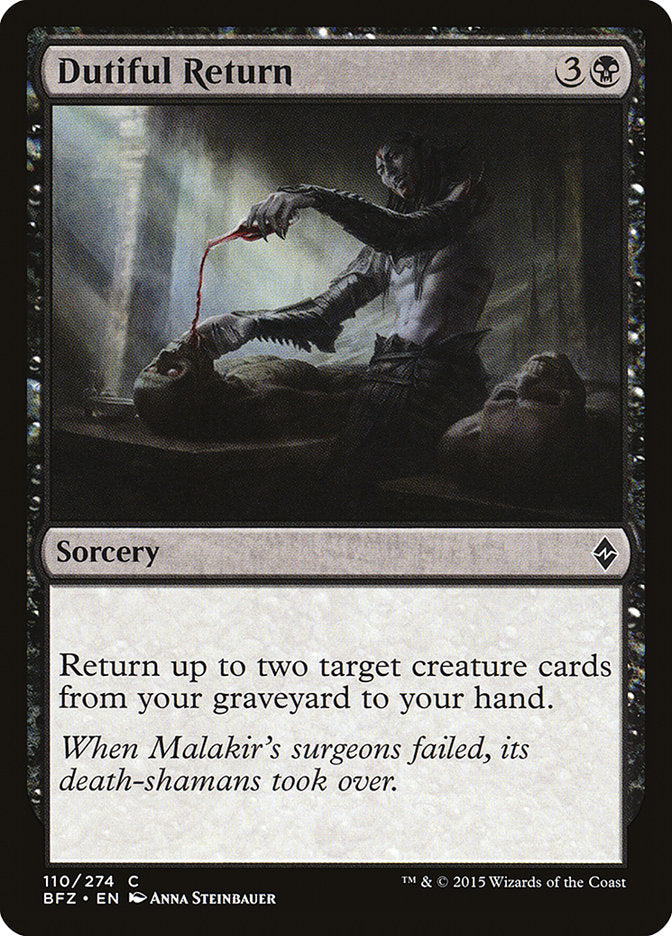 Dutiful Return [Battle for Zendikar] [Foil]
